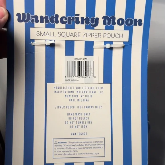 Wandering Moon Small Square Zipper Pouch Lemonade - Picture 5 of 8